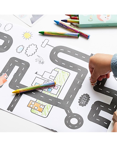 Olli Ella Zainetto con Giochi da Viaggio Play'n'Pack, Città Zaini Scuola