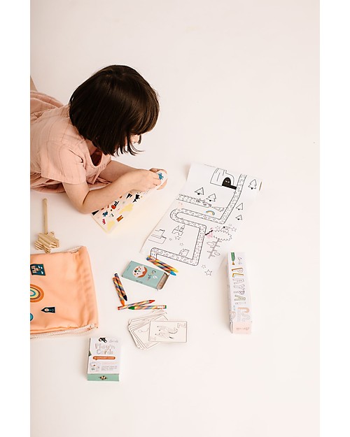 Olli Ella Zainetto con Giochi da Viaggio Play'n'Pack, Fiabe Zaini Scuola