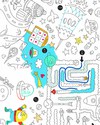 Omy Games - Tovagliette da Colorare 24 Pezzi - Stampa ecologica su carta riciclata! Disegnare e Colorare