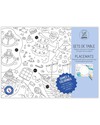 Omy Games - Tovagliette da Colorare 24 Pezzi - Stampa ecologica su carta riciclata! Disegnare e Colorare