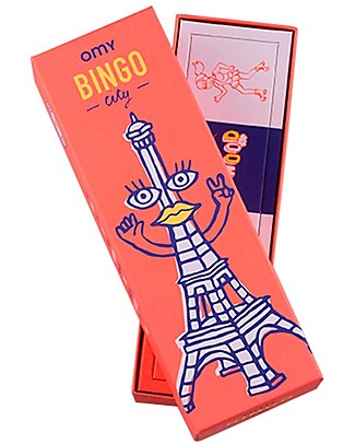 Omy Gioco del Bingo Illustrato - 12 Cartelle con Illustrazioni del Mondo! Giochi Da Tavolo