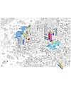 Omy Poster da Colorare, New York (70 x 100 cm) - Stampa ecologica su carta riciclata! Disegnare e Colorare