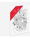Omy Puzzle da Colorare, Londra, 19x25 cm - Stampato su carta riciclata! Puzzle