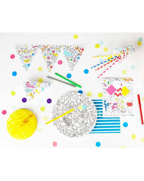 Omy Set 10 Sacchetti Regalo da Colorare - carta riciclata! Kit Fai Da Te
