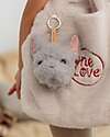 One Love Plush Charm Remy il Bulldog - Grigio - 14 x 13 x 10 cm - 100% Materiali Riciclati Pupazzi