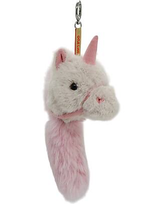 One Love Plush Charm Spirit l'Unicorno - Bianco e Rosa - 25 x 8 x 12 cm - 100% Materiali Riciclati Pupazzi
