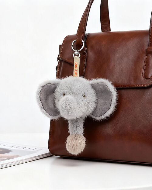One Love Plush Charm Tai l'Elefante - Grigio - 18 x 18 x 15 cm - 100% Materiali Riciclati Pupazzi