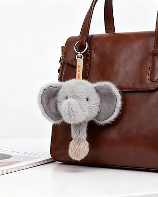 One Love Plush Charm Tai l'Elefante - Grigio - 18 x 18 x 15 cm - 100% Materiali Riciclati Pupazzi