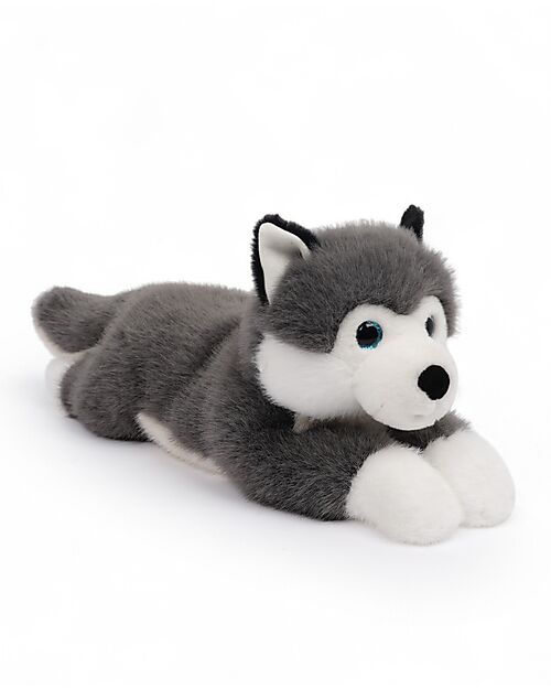 One Love Plush Peluche Ponderato Scout l'Husky - il Peluche che ti Abbraccia - 32 x 11 x 14 cm - 100% Materiali Riciclati Peluche