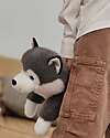 One Love Plush Peluche Ponderato Scout l'Husky - il Peluche che ti Abbraccia - 32 x 11 x 14 cm - 100% Materiali Riciclati Peluche