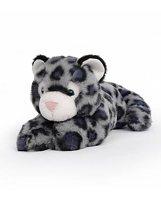 One Love Plush Peluche Ponderato Sky il Leopardo delle Nevi - il Peluche che ti Abbraccia - 35 x 17 x 15 cm - 100% Materiali Riciclati Peluche