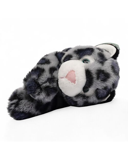 One Love Plush Peluche Ponderato Sky il Leopardo delle Nevi - il Peluche che ti Abbraccia - 35 x 17 x 15 cm - 100% Materiali Riciclati Peluche