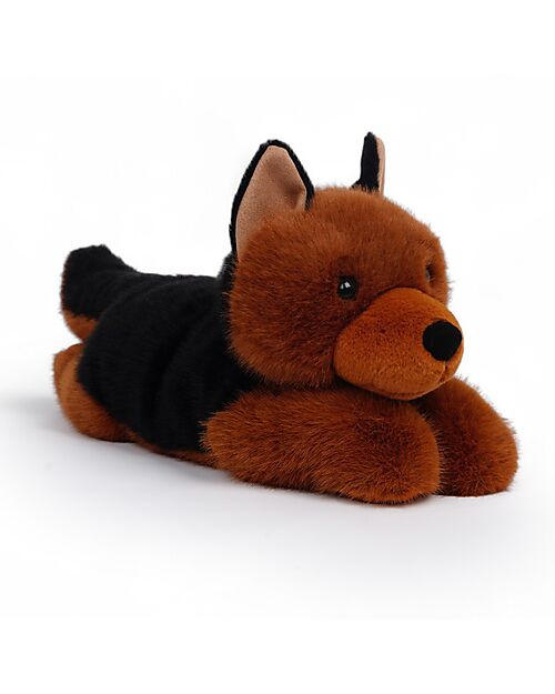 One Love Plush Peluche Rex Ponderato il Pastore Tedesco - il Peluche che ti Abbraccia - 37 x 13 x 15 cm - 100% Materiali Riciclati Peluche