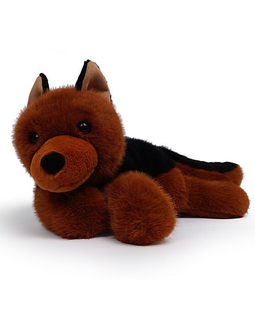 One Love Plush Peluche Rex Ponderato il Pastore Tedesco - il Peluche che ti Abbraccia - 37 x 13 x 15 cm - 100% Materiali Riciclati Peluche