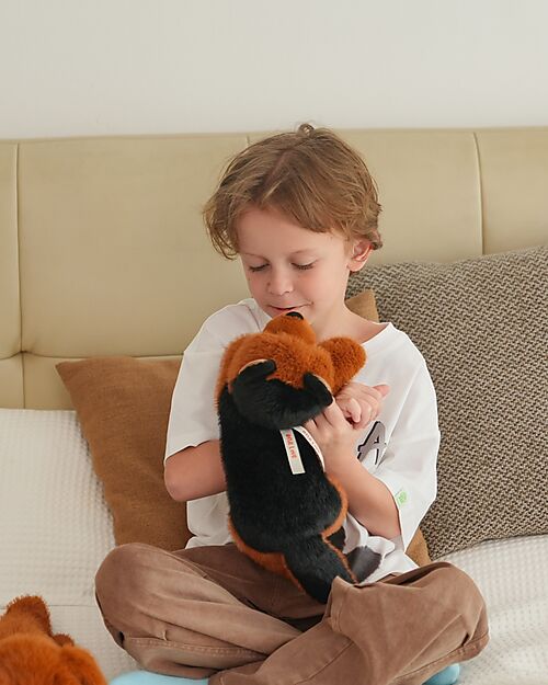 One Love Plush Peluche Rex Ponderato il Pastore Tedesco - il Peluche che ti Abbraccia - 37 x 13 x 15 cm - 100% Materiali Riciclati Peluche
