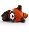 One Love Plush Peluche Rusty il Panda Rosso - il Peluche che ti Abbraccia - 43 x 15 x 15 cm - 100% Materiali Riciclati Peluche