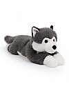 One Love Plush Peluche Scout l'Husky - il Peluche che ti Abbraccia - 32 x 11 x 14 cm - 100% Materiali Riciclati Peluche