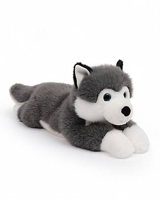 One Love Plush Peluche Scout l'Husky - il Peluche che ti Abbraccia - 32 x 11 x 14 cm - 100% Materiali Riciclati Peluche