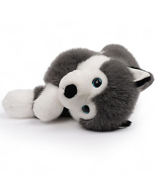 One Love Plush Peluche Scout l'Husky - il Peluche che ti Abbraccia - 32 x 11 x 14 cm - 100% Materiali Riciclati Peluche