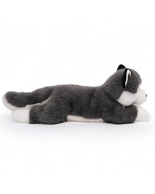 One Love Plush Peluche Scout l'Husky - il Peluche che ti Abbraccia - 32 x 11 x 14 cm - 100% Materiali Riciclati Peluche