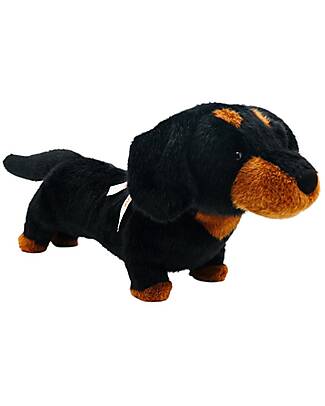 One Love Plush Pumpkin the Dachshund Weighted Plush Toy - the Plush that Hugs You - 40 x 17 x 18 cm - 100% Recycled Materials Soft Toys