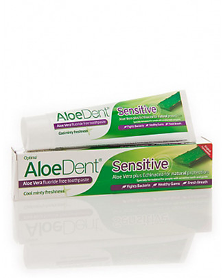 Optima Naturals AloeDent Dentifricio Sensitive, 100 ml - per Denti e Gengive Sensibili Dentifricio e Spazzolini