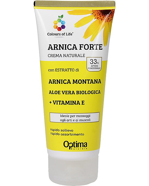 Optima Naturals Crema Eudermica Naturale Arnica, 100 ml - per Massaggi a Muscoli Rimedi Naturali