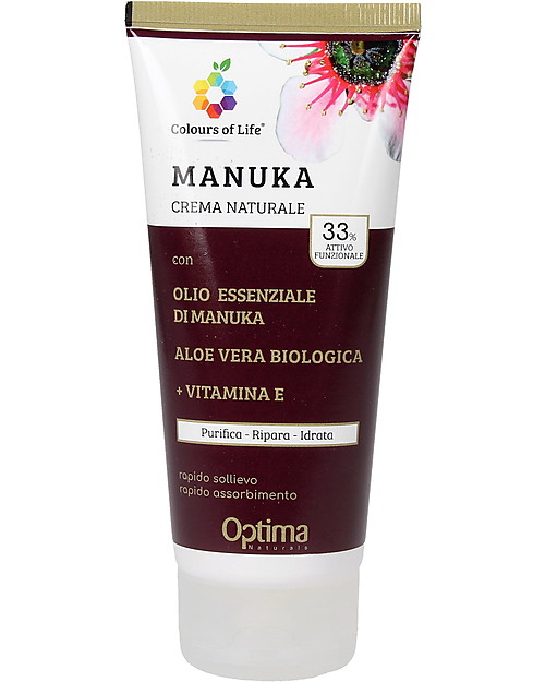 Optima Naturals Crema Eudermica Naturale Manuka, 100 ml - per acne e eczemi Creme e Olii