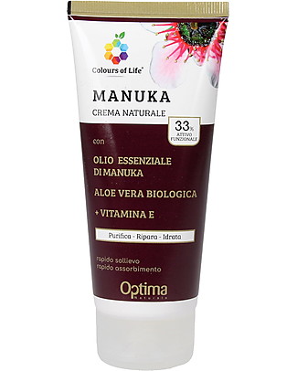 Optima Naturals Crema Eudermica Naturale Manuka, 100 ml - per acne e eczemi Creme e Olii