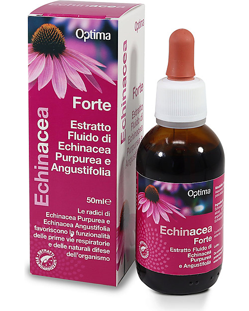 Optima Naturals Echinacea Estratto Fluido Forte - 50 ml - Integratore Alimentare Rimedi Naturali