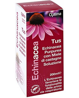 Optima Naturals Echinacea Tus Soluzione, 200 ml - Per la Tosse Rimedi Naturali
