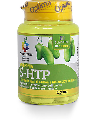 Optima Naturals Griffonia 5-HTP, 60 Compresse - Favorisce il Benessere Mentale Integratori alimentari