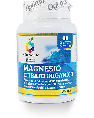 Optima Naturals Magnesio Citrato, 60 Compresse - Riduce la Stanchezza Integratori alimentari