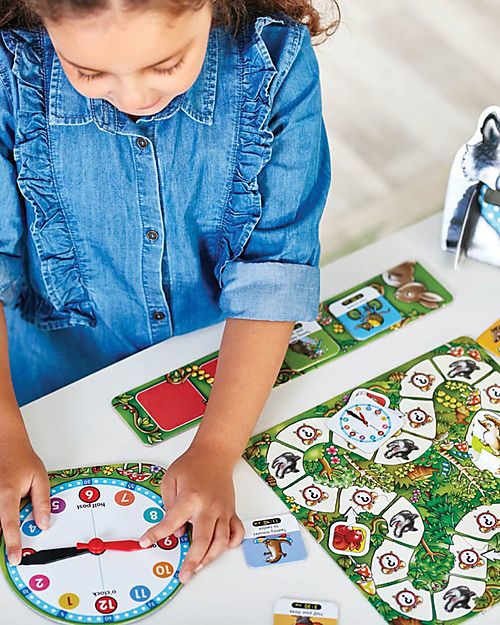 Orchard Toys Gioco da Tavolo Che Ore Sono Signor Lupo - Impara a leggere l'ora! Giochi da Tavolo