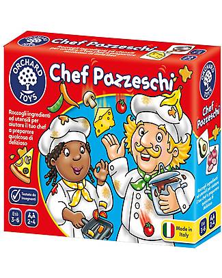 Orchard Toys Gioco da Tavolo Chef Pazzeschi - Raccogli gli incredienti e aiuta il tuo chef a prepare un piatto delizioso! Giochi da Tavolo