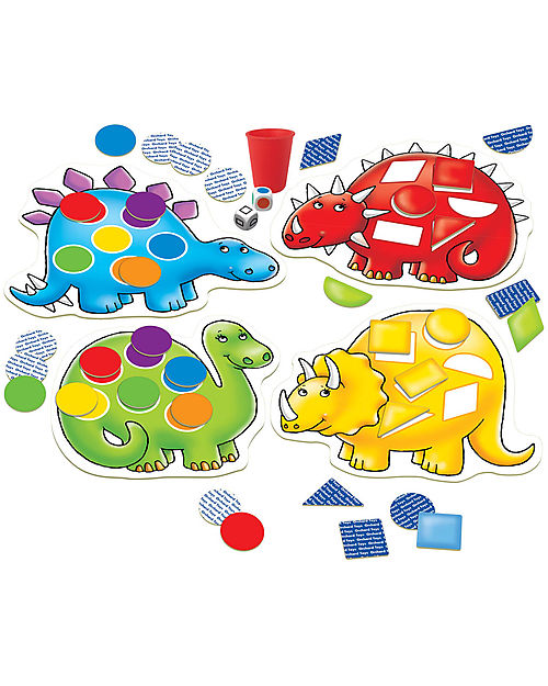 Orchard Toys Gioco da Tavolo Dinosauri Sbadati - Un gioco di abbinamento di forme e colori con simpatici dinosauri. Giochi da Tavolo