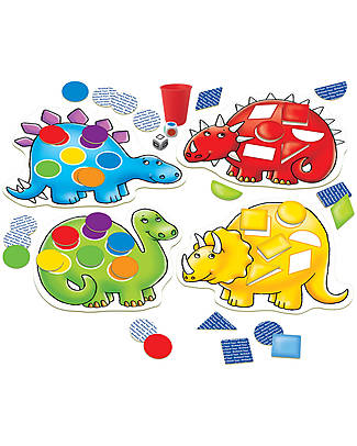 Orchard Toys Gioco da Tavolo Dinosauri Sbadati - Un gioco di abbinamento di forme e colori con simpatici dinosauri. Giochi da Tavolo