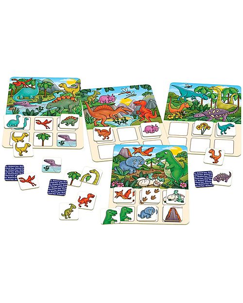 Orchard Toys Gioco da Tavolo La Tombola dei Dinosauri - Esplora il mondo perduto dei dinosauri in questo divertente gioco di memoria! Giochi da Tavolo