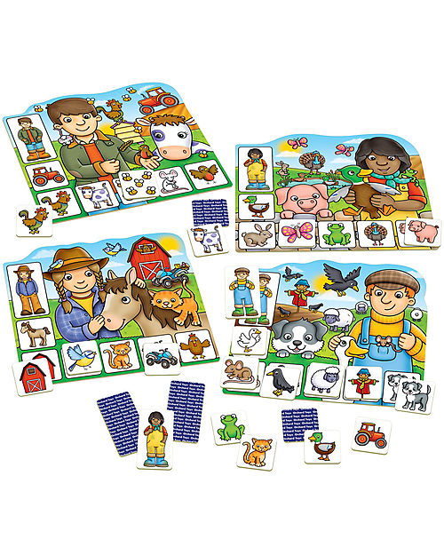 Orchard Toys Gioco da Tavolo Nella Vecchia Fattoria - Un divertente gioco di abbinamenti per i più piccoli! Giochi da Tavolo