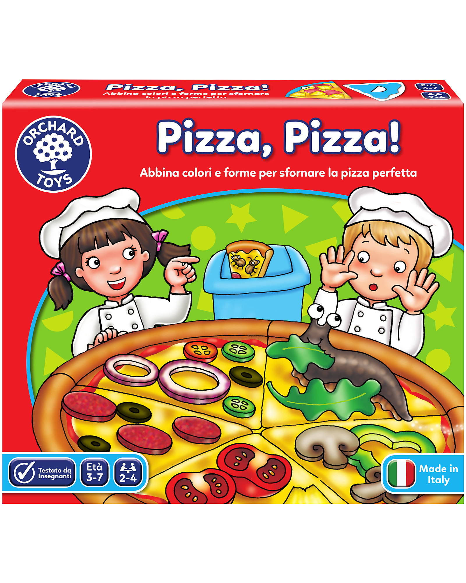 Orchard Toys Gioco da Tavolo Pizza Pizza! - Fai una pizza perfettama  attenzione agli insetti! unisex (bambini)