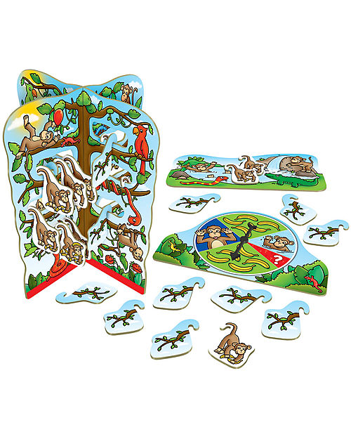 Orchard Toys Gioco da Tavolo Scimmiette Dispettose - Sarai tu la scimmietta dispettosa che raccoglierà più banane? Giochi da Tavolo