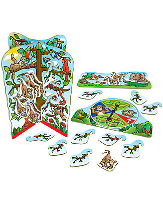 Orchard Toys Gioco da Tavolo Scimmiette Dispettose - Sarai tu la scimmietta dispettosa che raccoglierà più banane? Giochi da Tavolo