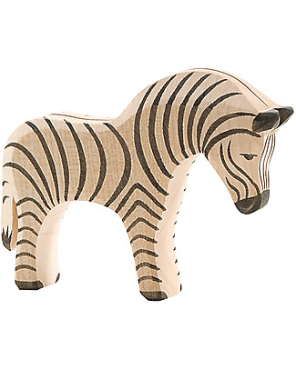 Ostheimer. Zebra Realizzata a Mano, Legno Sostenibile - 12 cm (H) Construzioni In Legno