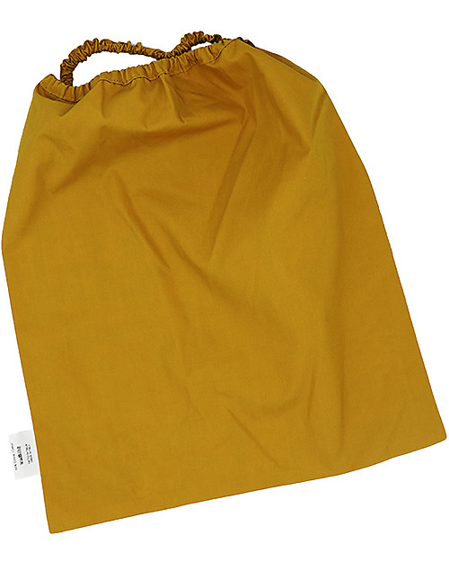 Ottod'Ame per Family Nation Bavaglio con Elastico - Reversibile - Giallo Ocra Western - 100% Sostenibile e Made in Toscana - Perfetti per l'Asilo! Bavagli con Elastico