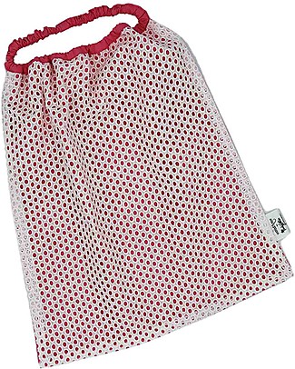 Ottod'Ame per Family Nation Bavaglio con Elastico - Reversibile - Rosa Ricamo Bianco - 100% Sostenibile e Made in Toscana - Perfetti per l'Asilo! Bavagli con Elastico