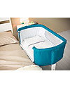 Pali Culla da Co-Sleeping Maya, Blu Pavone - 0-6 mesi, legno di faggio massello Culle Next To Me