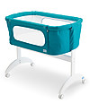 Pali Culla da Co-Sleeping Maya, Blu Pavone - 0-6 mesi, legno di faggio massello Culle Next To Me