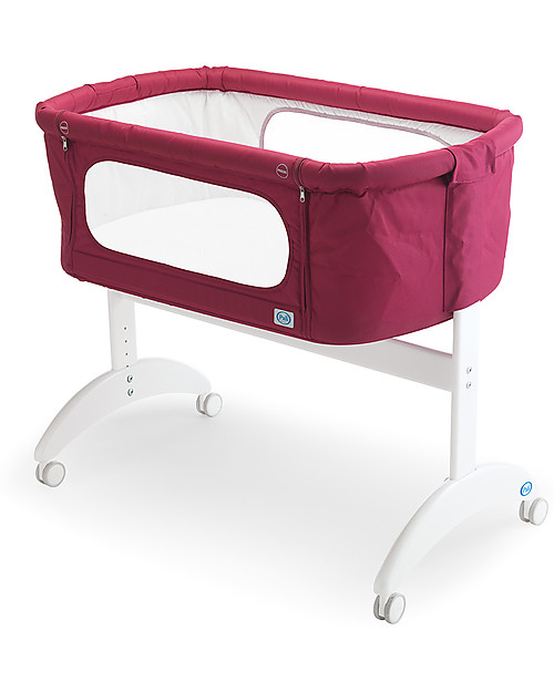 Pali Culla da Co-Sleeping Maya, Bordeaux - 0-6 mesi, legno di faggio massello Culle Next To Me