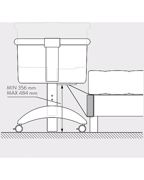 Pali Culla da Co-Sleeping Maya, Bordeaux - 0-6 mesi, legno di faggio massello Culle Next To Me