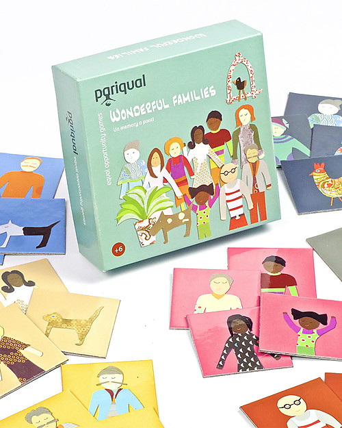 Pariqual Wonderful Families, Gioco Memory - Nove famiglie tutte da scoprire! Giochi per Inventare Storie